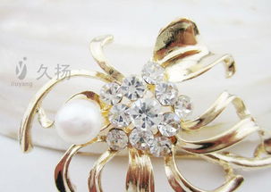 璀璨复古之风 欧美外贸镶钻羽毛胸针，300元混批开启手工珠宝创业之旅